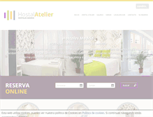 Tablet Screenshot of hostalatelier.com